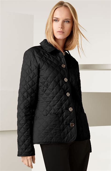 burberry brit cropped quilted jacket|burberry quilted jacket sale women.